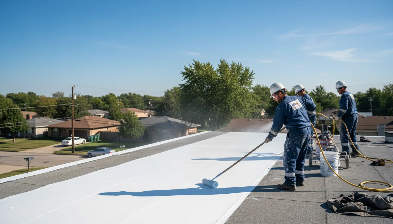 Commercial roof coating in Dalmatia, PA near me